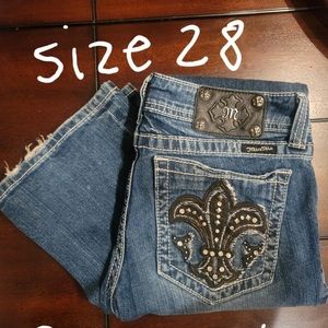 Size 28, boot cut Miss Me Jeans